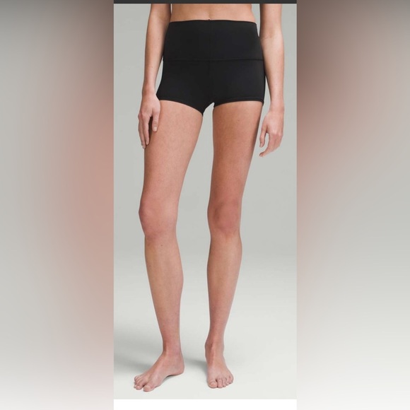 Lululemon Black High-Rise Shorts 2" - Picture 3 of 6